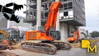 HITACHI ZAXIS 870 LONGFRONT GROSSBAGGER ❌ AUFBAU ABBRUCH BAUSTELLE ❌ SCHWERTRANSPORT [upl. by Eiramanin]