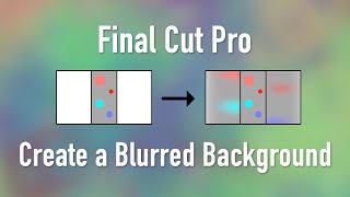 How to Create a Blurred Background in Final Cut Pro X for Portrait and Square Videos [upl. by Nnylahs]