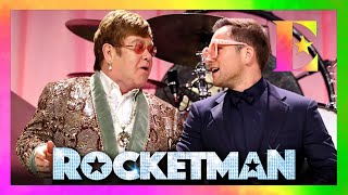 Elton John becomes a man Saturday Nights Alright For Fighting  Rocketman  CLIP [upl. by Tihor330]