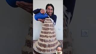 Handmade Chocolate cake cutting ✂️ funny crushing satisfying Left Or Right🍌🍌 [upl. by Alba]