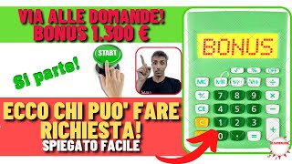 🎉🎉 VIA ALLE DOMANDE BONUS 1300 EURO ECCO PER QUALI FAMIGLIE [upl. by Schluter87]