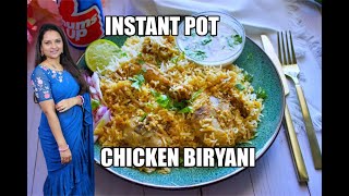 Instant Pot Chicken Biryani  Written Recipe in Description Box Pressure Cooker Chicken Biryani [upl. by Shear]