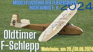 RC AEROTOW VINTAGE SAILPLANE Modellflugschau Wehrheim 2024 [upl. by Anilah]