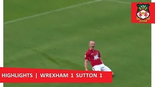 Wrexham 1 Sutton United 1 [upl. by Hiroshi]