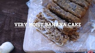 Very Moist Banana Cake  The Weekend Sugar [upl. by Debbee64]