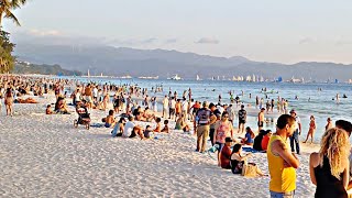 This is BORACAY White Beach on March 1 2024 Station 2 and Station 1 Daming Tao Pag sunset time [upl. by Rollie]