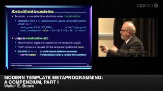 CppCon 2014 Walter E Brown quotModern Template Metaprogramming A Compendium Part Iquot [upl. by Aztinaj]