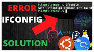 Kali Ubuntu Debian ifconfig COMMAND NOT FOUND  ERROR LINUX BASH [upl. by Tarra]