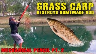 MONSTER FISH DESTROYS HOMEMADE FISHING ROD [upl. by Stralka]