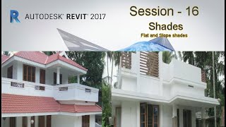 Revit Architecture Session 16How to create Sun Shade slopeshade flatshade RevitArchBIM [upl. by Matazzoni128]