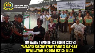 Tim Wasev Mabesad Tinjau pelaksanaan TMMD Ke122 diwilayah Kodim 0213Nias [upl. by Wallach234]