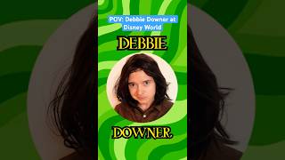 POV Debbie Downer at Disney World shorts debbiedowner snl saturdaynightlive [upl. by Enneiluj231]