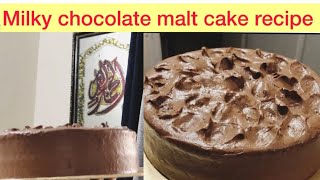 Milky chocolate malt cakemalt cake recipe [upl. by Farrar]