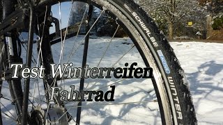 Test Winterreifen Fahrrad [upl. by Plato]