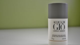 Acqua Di Gio For Men  Deodorant Review [upl. by Isaacson463]