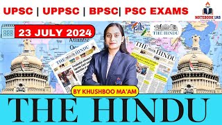 23 JULY 2024  The Hindu Analysis  NOTEBOOK IAS [upl. by Losse244]