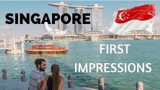 FLYING INTO SINGAPORE  FIRST IMPRESSIONS [upl. by Janot]