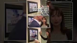 The Office Deleted Scene Erin accidentally ruins Pams painting shorts [upl. by Einyaj]