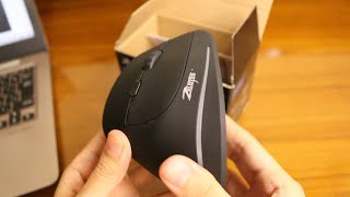 Review Zelotes Silent Vertical Mouse F35 Harganya MURAH Kualitasnya GIMANA YAA [upl. by Alethia]