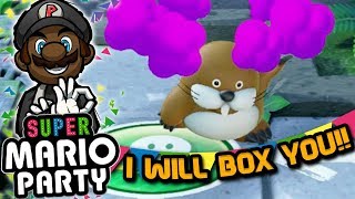 I Will Box You  Super Mario Party  Whomps Domino Ruins Part 1 [upl. by Nylak]