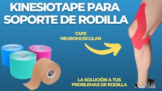 KINESIOTAPE para RODILLA  PARA DEPORTISTAS [upl. by Oigolue646]