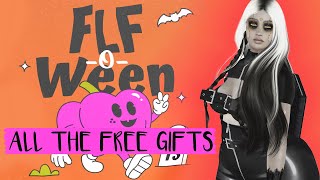 ALL THE FREE GIFTS  FLFOWEEN  Second Life [upl. by Paget]