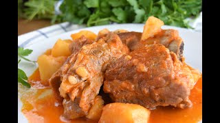 👌 COSTILLAS DE CERDO GUISADAS CON PATATAS [upl. by Teyugn]