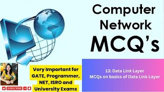 Lec 13Data Link Layer MCQs on Basic Functionality of Layer  Networking Devices  Hamming Distance [upl. by Cahra]