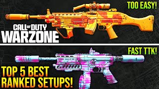 WARZONE Top 5 BEST META LOADOUTS For RANKED RESURGENCE WARZONE Meta Builds [upl. by Faustina310]