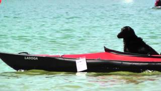 Triton Ladoga 2 Advanced Faltboot mit Hund [upl. by Oznole]