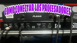 COMO CONECTAR EL ALESIS MICROVERB 3 CON EL STUDIO S 100 [upl. by Hauge]