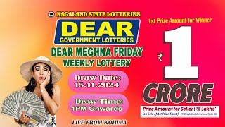 LOTTERY SAMBAD DEAR 1 PM 15112024 NAGALAND LOTTERY LIVE DEAR LOTTERY LIVE LOTTERY SAMBAD [upl. by Novej478]