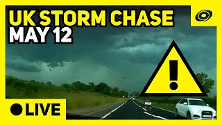 Storm Chasing Live  UK Severe Thunderstorms [upl. by Lebanna]