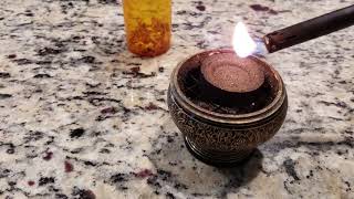 Using Resin As Incense Frankincense Myrrh and Benzoin [upl. by Sauder669]