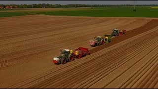 Kartoffeln pflanzen 2018  3 Pflanzmaschinen auf einem Feld  Fendt  Grimme  AVR [upl. by Anecusa769]