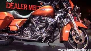 2014 Harley Davidson Motorcycle Models Introduced new colors  Denver CO USA [upl. by Anaeerb198]