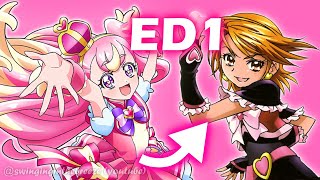 WONDERFUL PRECURE ED1 わんだふるぷりきゅあED1ーふたりはプリキュアEDーEDIT [upl. by Afatsom]