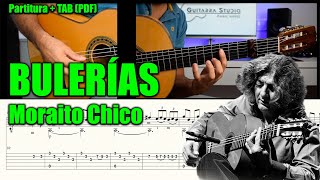 Falseta de BULERÍAS 22  MORAÍTO CHICO  Partitura  TAB PDF [upl. by Nnawtna]