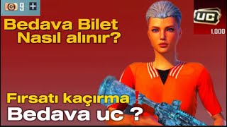 Bedava Bonus Challenge Bileti Nasıl AlınırBedava Uc Nasıl AlınırPubg Mobile [upl. by Hogen]