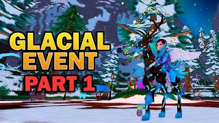 Glacial Event Part 1 in World Zero NEW CODE BATTLEPASS CHRISTMAS UPDATE [upl. by Enirok699]