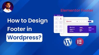 Wordpress website Footer design using elementor Wordpress Website [upl. by Adnowat]