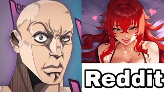 Anime VS Reddit The rock reaction meme [upl. by Racklin]