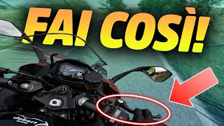 LA TECNICA PER NON CADERE MAI IN MOTO IL TRAILBRAKING 🤜 [upl. by Otrebilif]