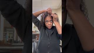 Two braids with curls naturalhairtutorial hairstyle naturalcurls [upl. by Vyky]