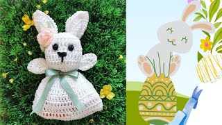 Décoration de Pâques au crochet  Le lapin [upl. by Riorsson]