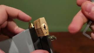 8 Picking Master Lock 130 [upl. by Ilojna]