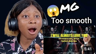 PUTRI ARIANI  I WILL ALWAYS LOVE YOU LIVE PERFORM WHITNEY HOUSTON COVER REACTION [upl. by Noiemad]