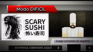 Roblox  Scary Sushi🍣 completo│Modo difícil│solo y sin morir│speedup [upl. by Dammahom597]