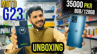 Motorola Moto G23 Unboxing Detailed  Price In Pakistan [upl. by Gerrald]