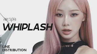 aespa — Whiplash  Line Distribution [upl. by Enelyar]